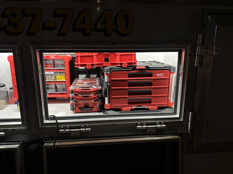 precision-signs-truck-tour-8 Precision Signs passenger-side locking drawers right compartment